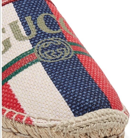 Gucci Logo Canvas Espadrilles - Picture 1 of 11